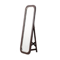 Wooden Framed Full-Length Mirror with Adjustable Stand